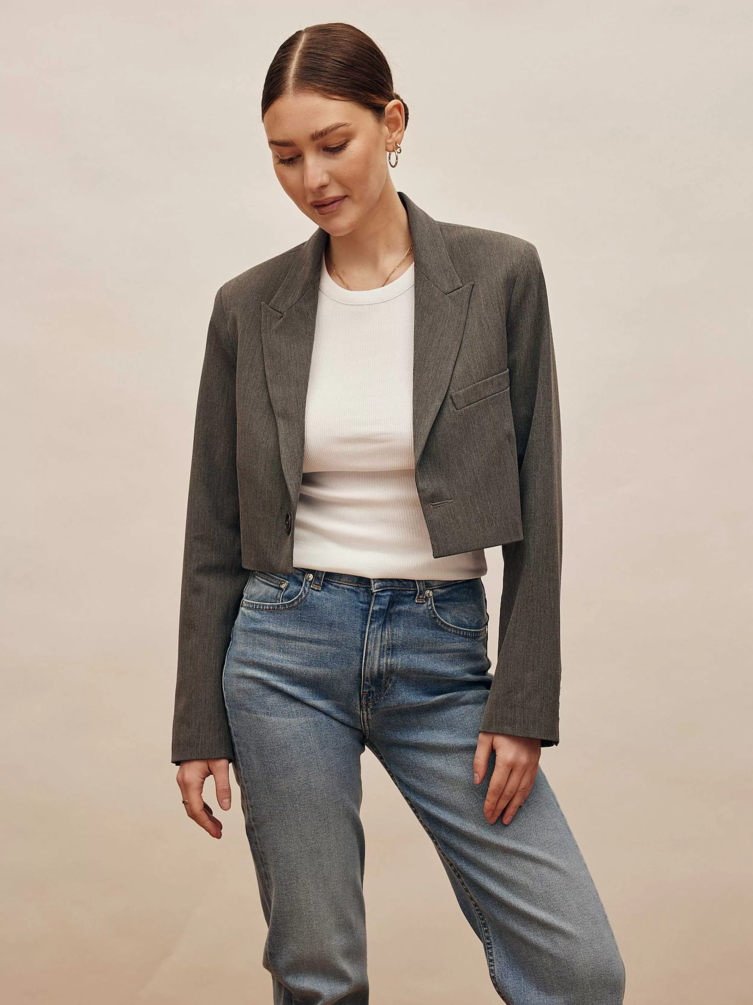 Blazere*Djerf Avenue Det Er Blazer Grey